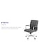 Flash Furniture Mid-Back Gray/Chrome LeatherSoft Executive Swivel Chair GO-2286M-GR-GG - alternate 2